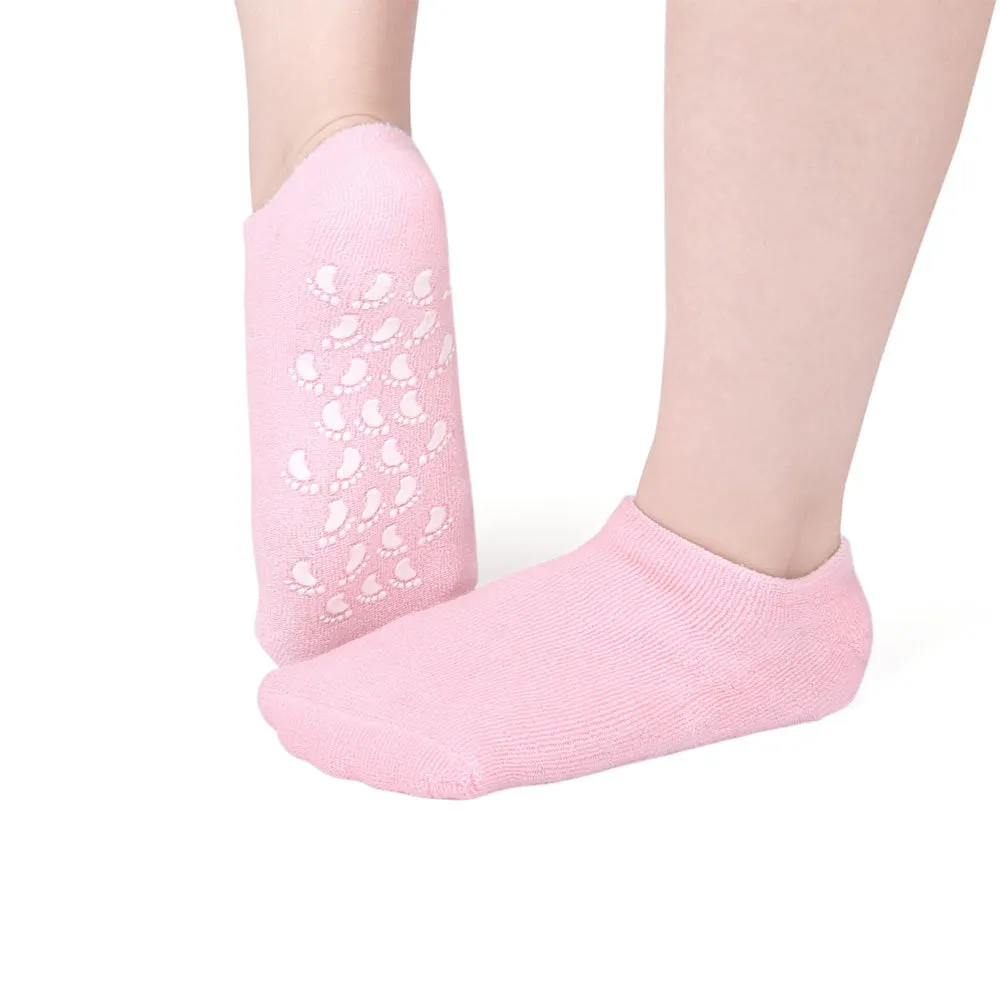 2 Pc Set Spa Gel Moisturizing Socks Hand Skin Gloves Beauty Therapy Treatment !