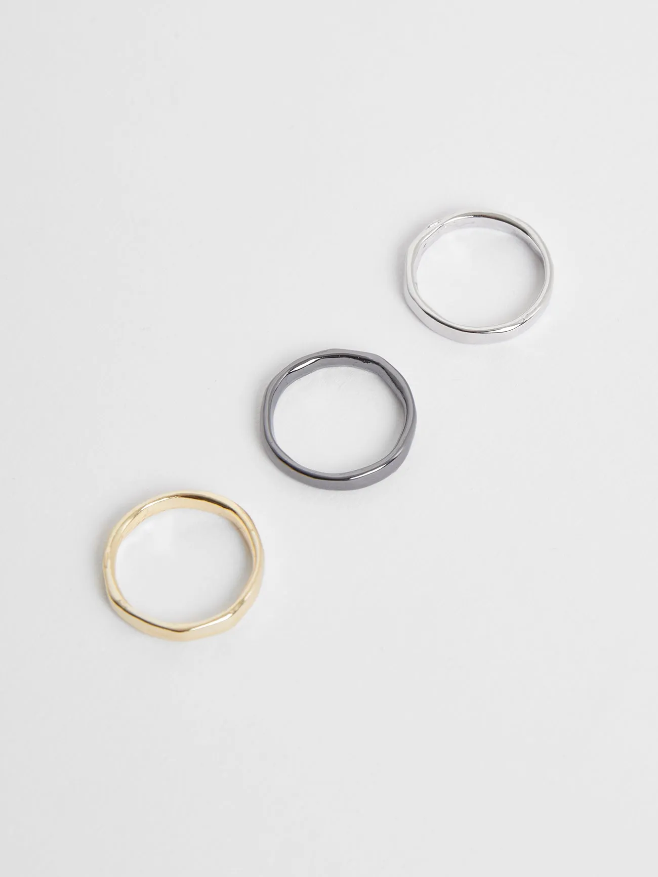 3 Pack Organic Shaped Rings