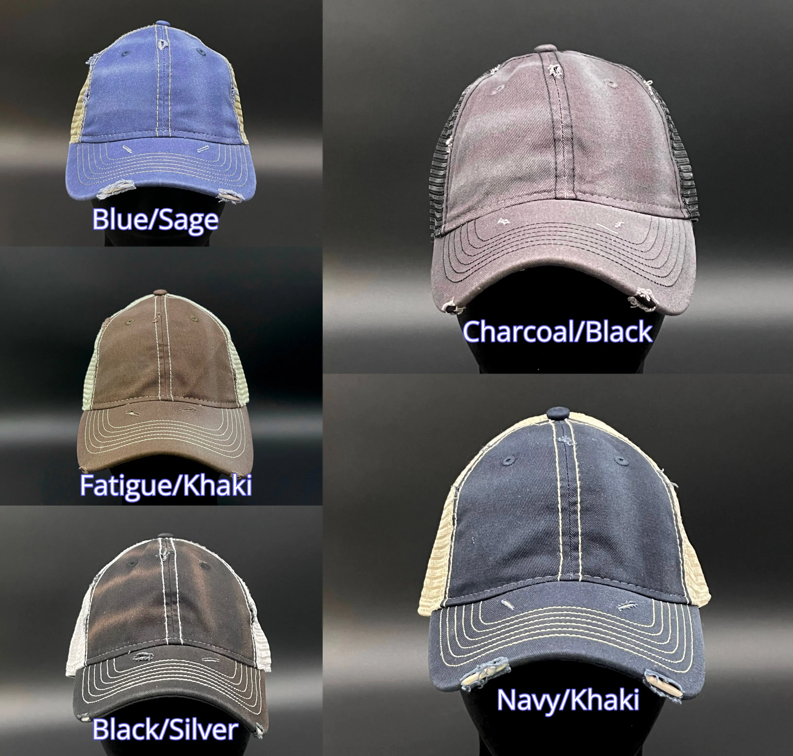 3 Stripe Toyota Embroidered Unstructured Distressed Trucker Hat - Reefmonkey