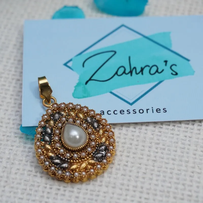 3Pc Earrings Pendant &amp; Ring Tear Drop 715/24
