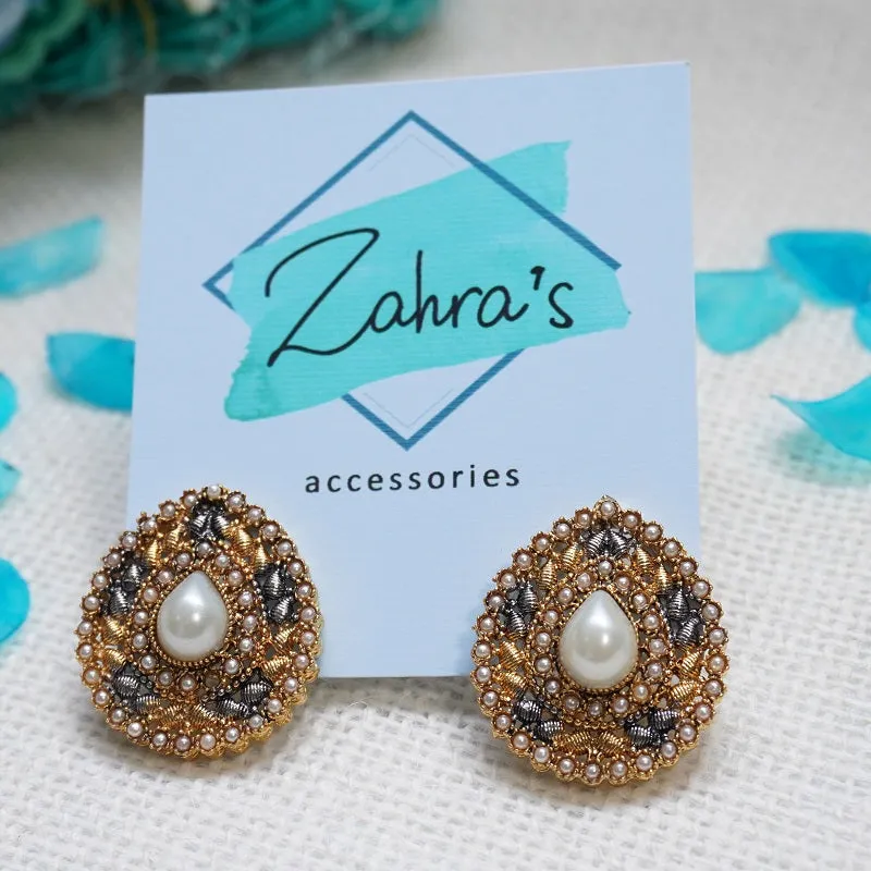 3Pc Earrings Pendant &amp; Ring Tear Drop 715/24