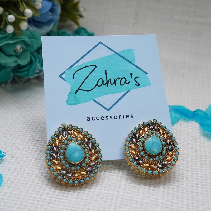 3Pc Earrings Pendant &amp; Ring Tear Drop 715/24