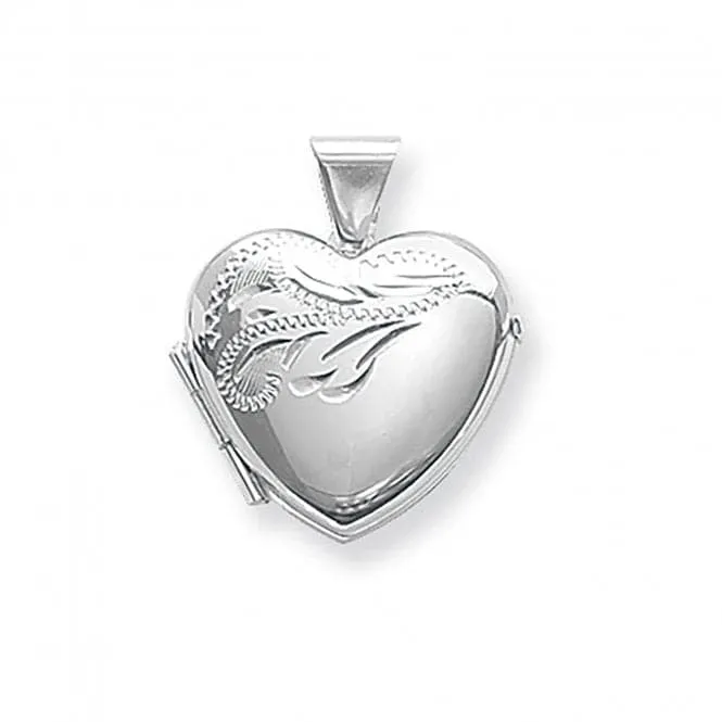 Acotis Silver Locket Heart Shaped G6578