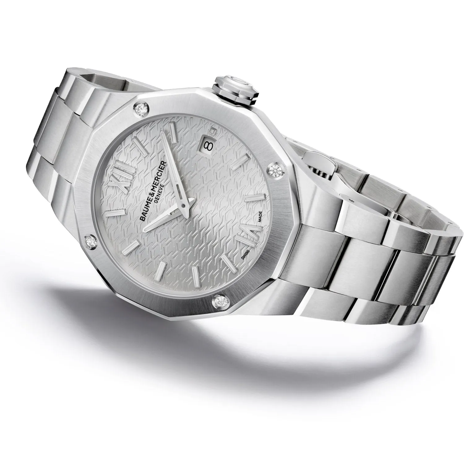 Baume & Mercier Riviera Quartz 36mm Diamond Set Watch M0A10614
