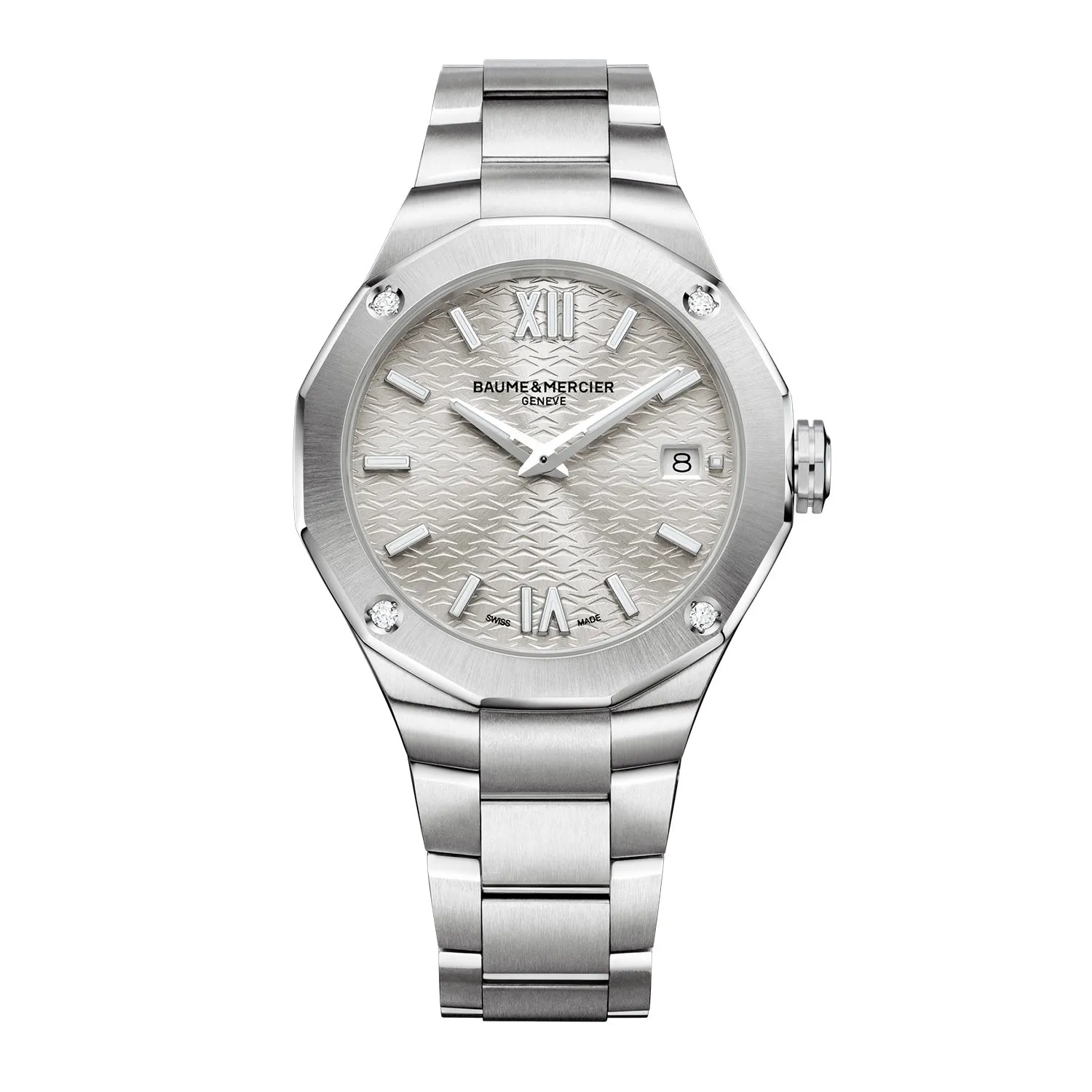 Baume & Mercier Riviera Quartz 36mm Diamond Set Watch M0A10614