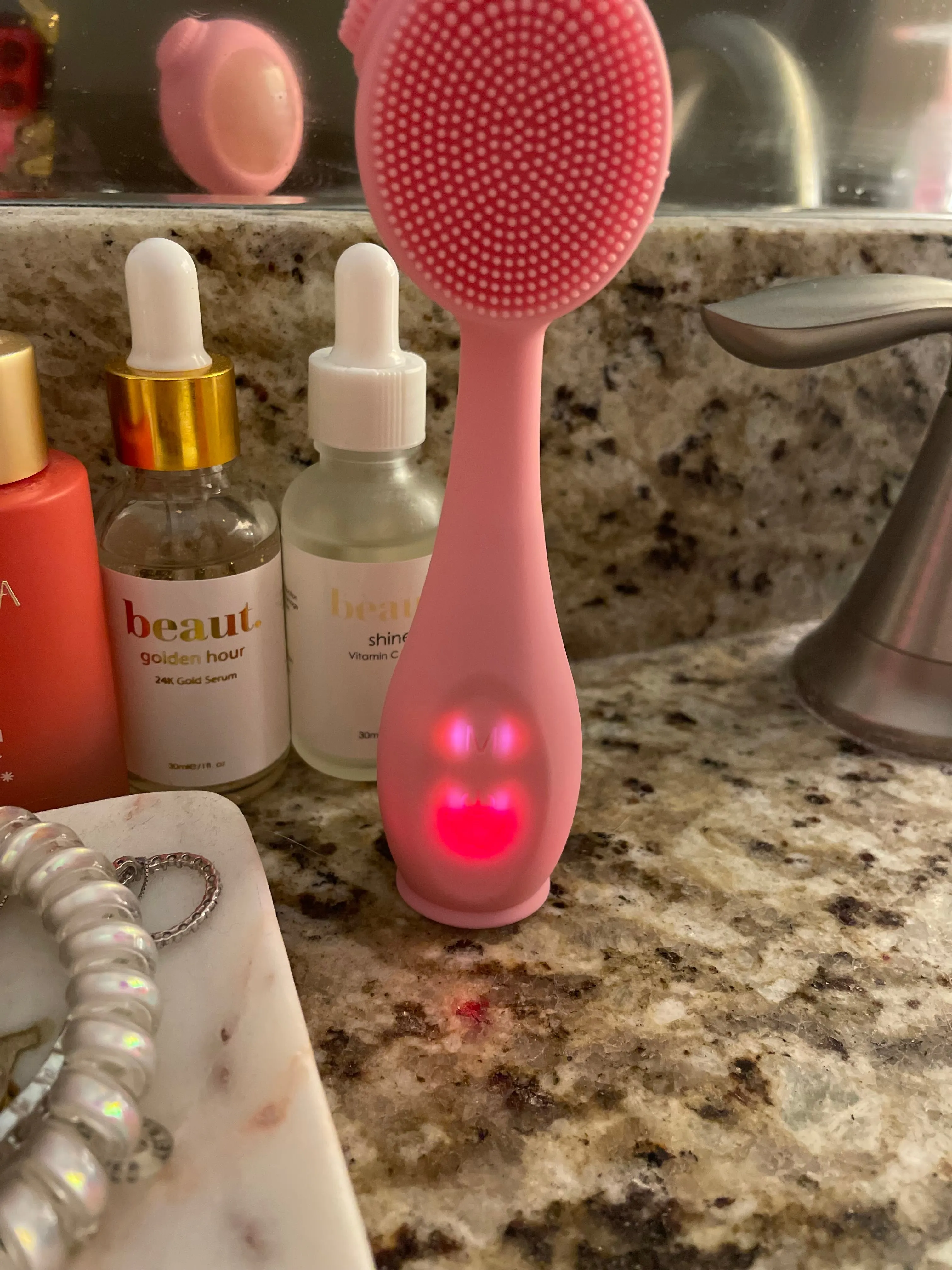 Beaut Face Cleansing Tool with Jade Heating Stone