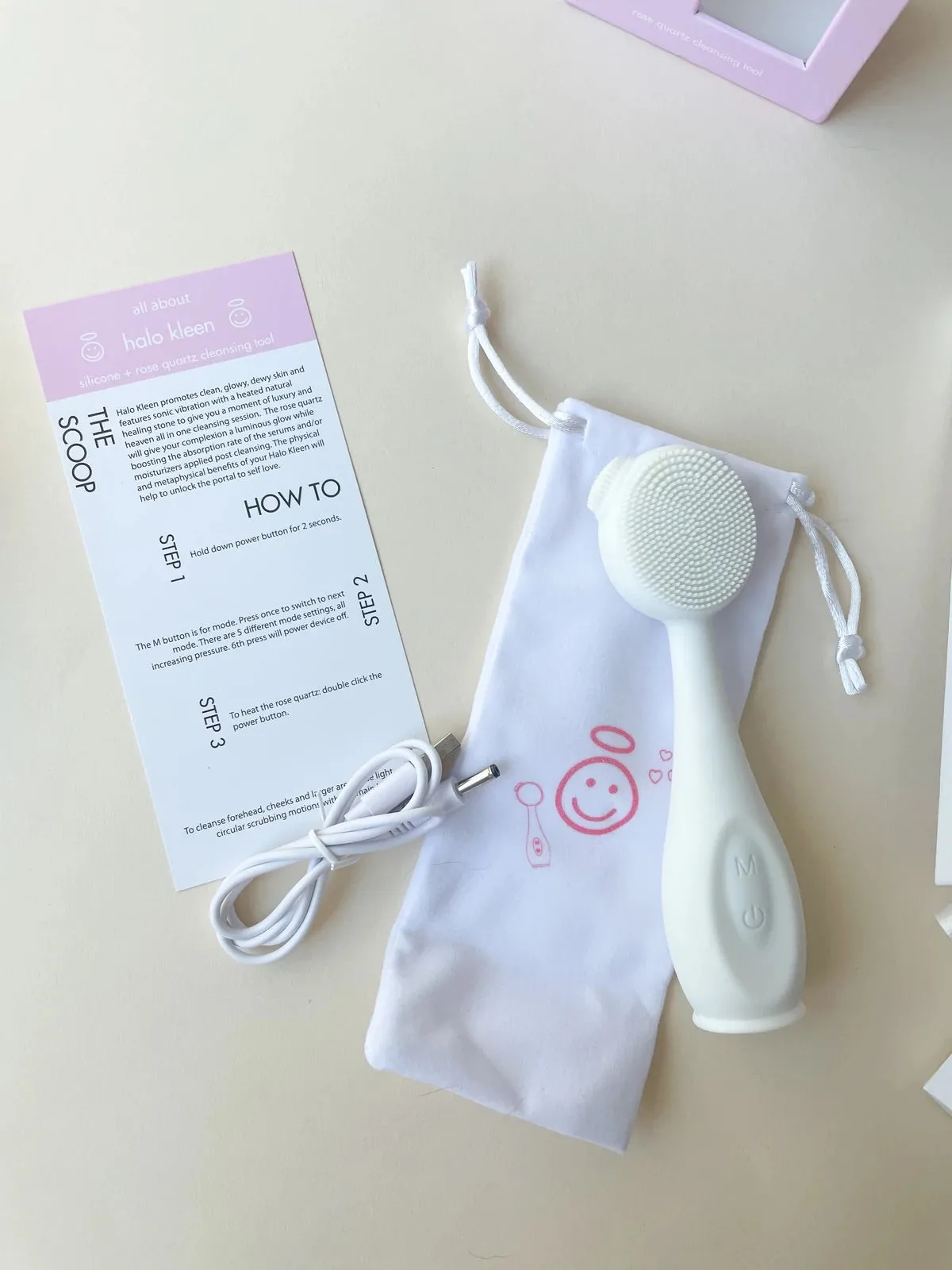 Beaut Face Cleansing Tool with Jade Heating Stone