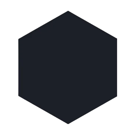 BLOCK HEXAGON NEGRO MATTE