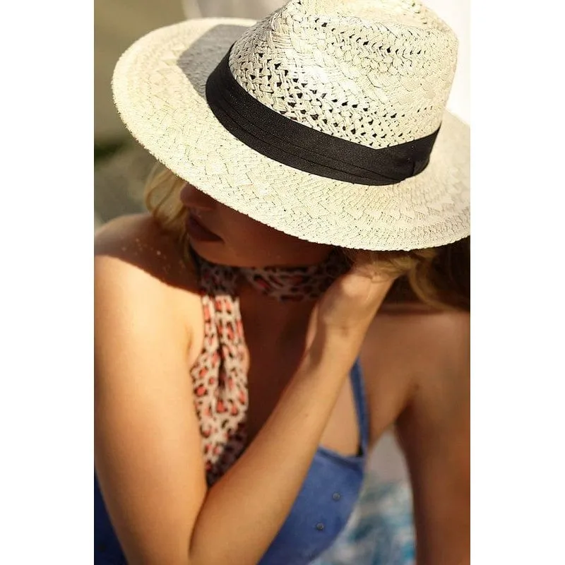 Boho chic summer panama hat
