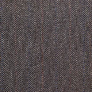 Brown Subtle Herringbone Twist Suiting