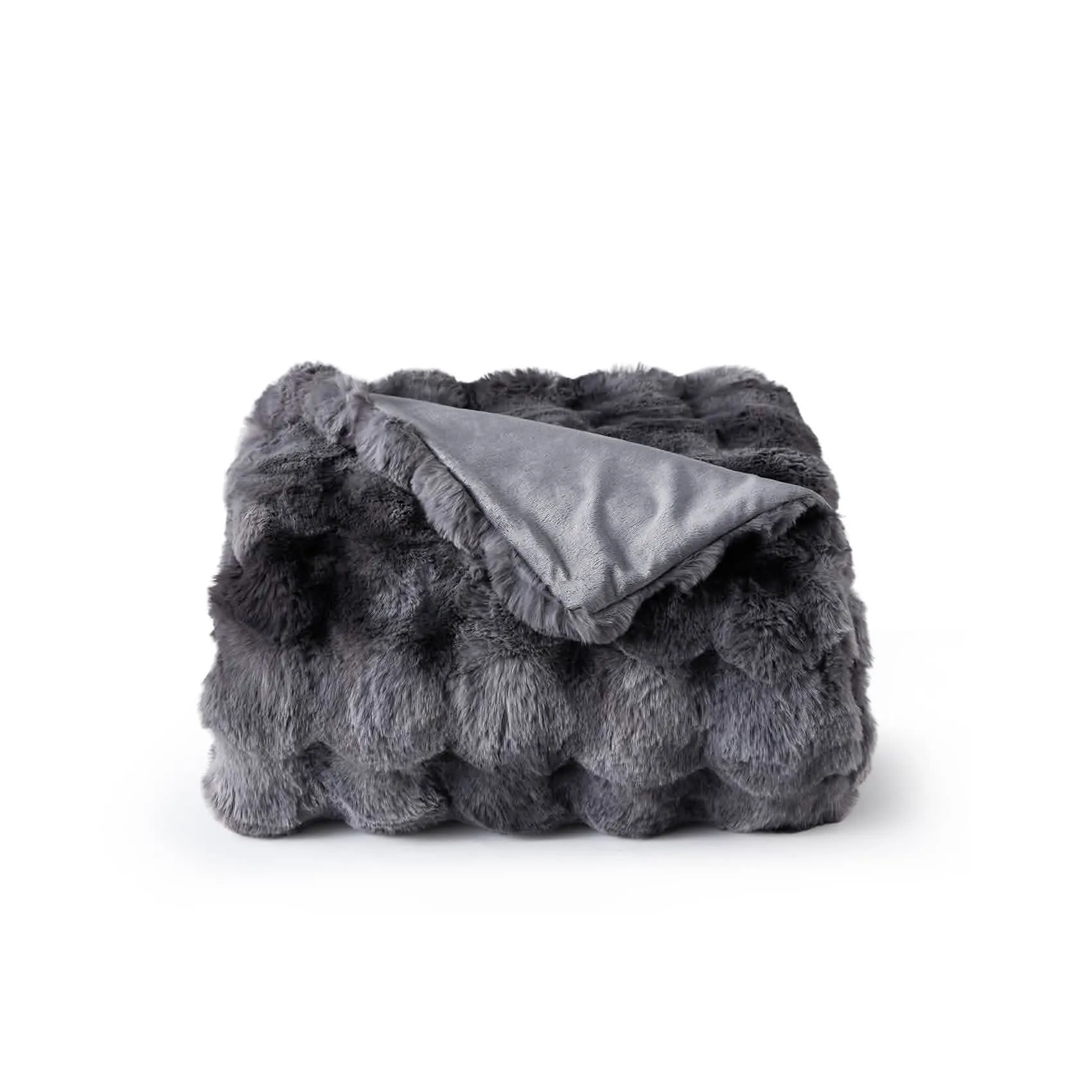 Bubble Faux Fur Blanket