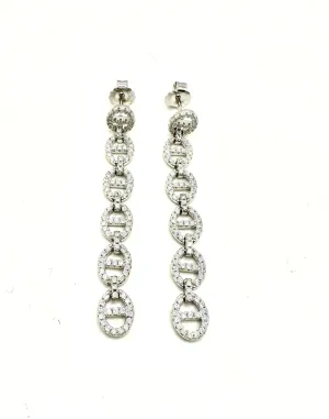 CD CZ Bling Earrings