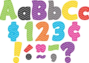 Chevron Funtastic 4" Letters