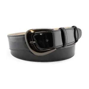 Classic Black patent leather belt