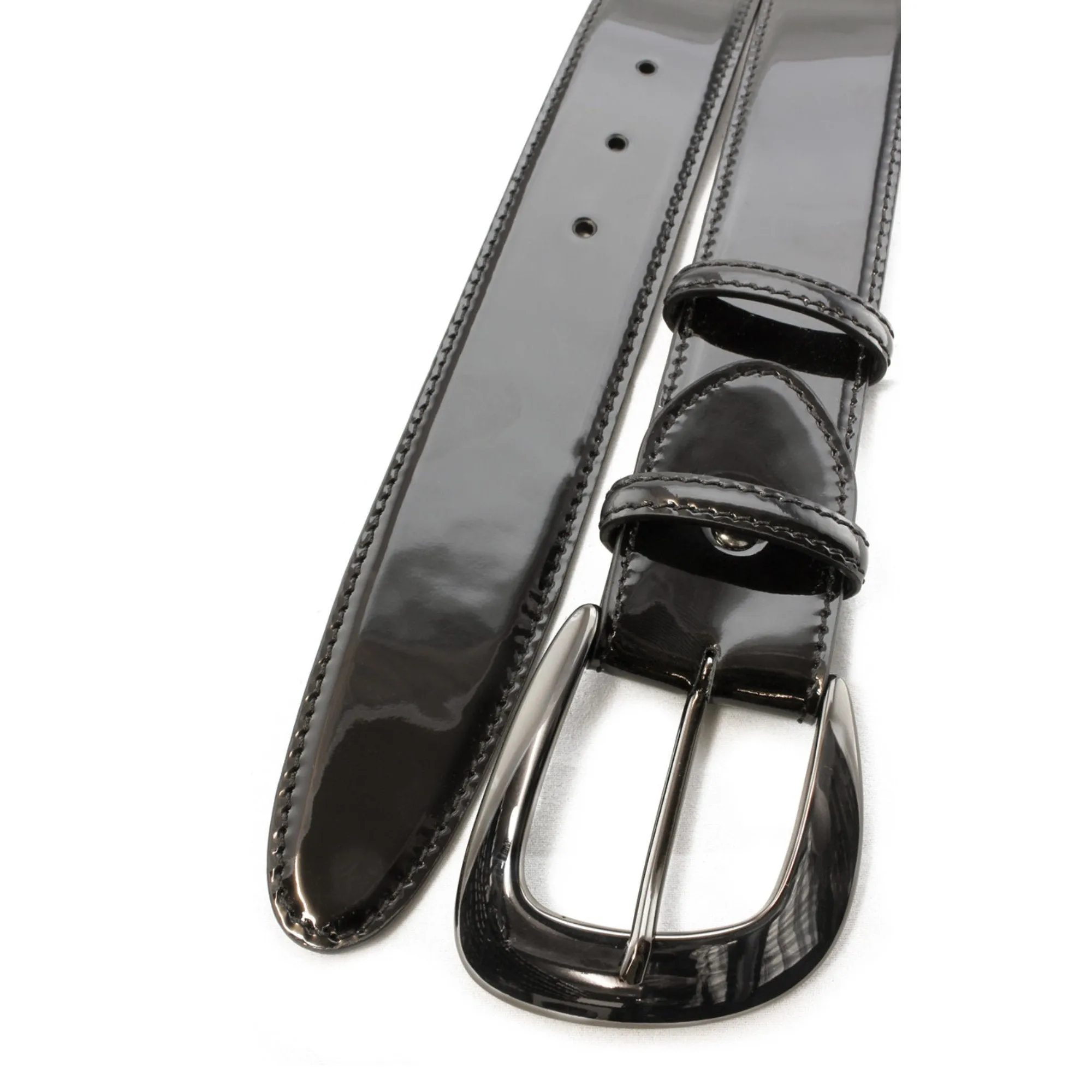 Classic Black patent leather belt