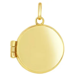Classic Gold  Women's Locket - 14K Yellow Gold Polished Circle | 14J-209
