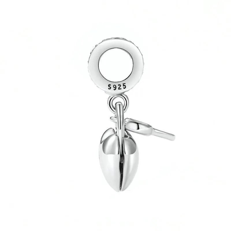 Classical Heart Created Diamond Locket Charm