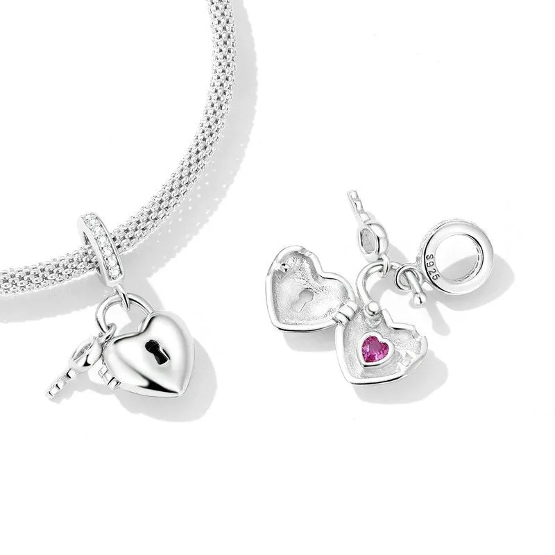 Classical Heart Created Diamond Locket Charm