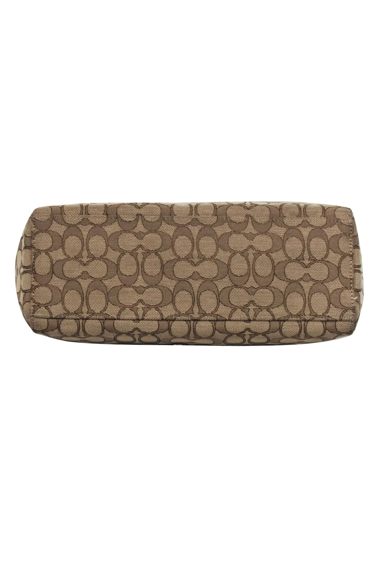 Coach - Light Brown Monogram Canvas Hobo Bag