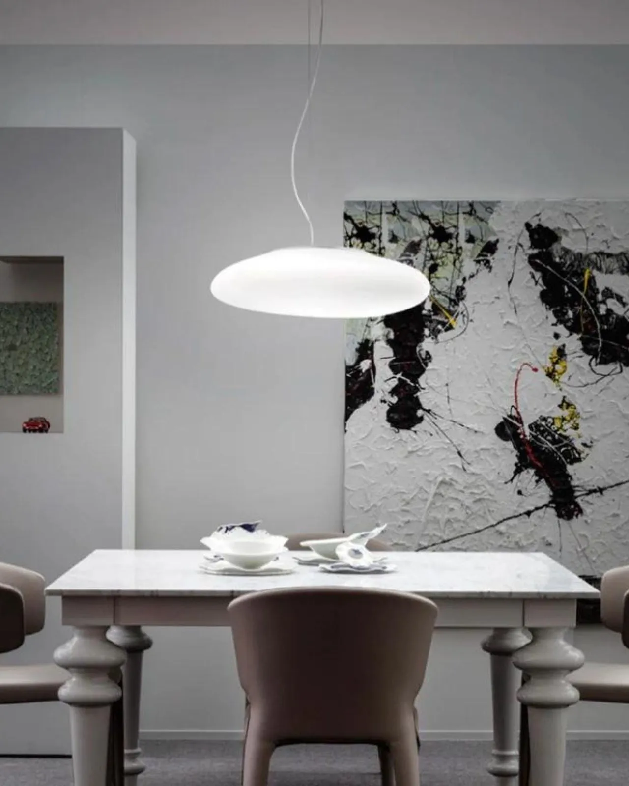 Contemporary Matte Glass Pendant Light