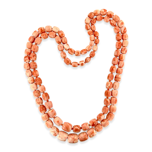 Coral Necklace Set of Two