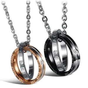 Couple Necklaces Ring lovers