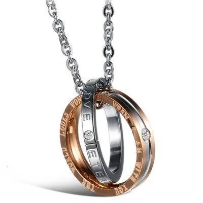 Couple Necklaces Ring lovers