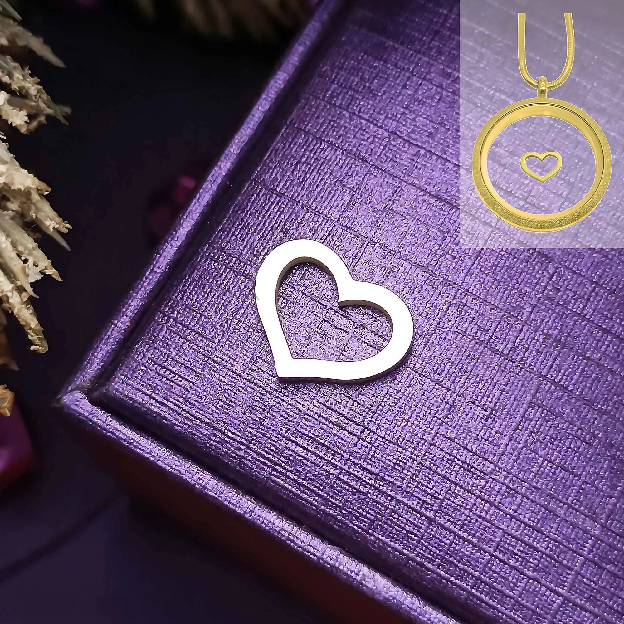 Cut Out Heart Charm for Dream Locket