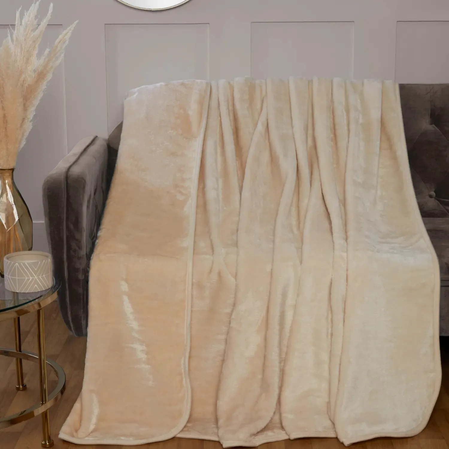 Dyed Mink Throw Blanket