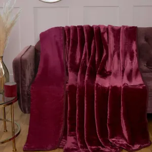 Dyed Mink Throw Blanket