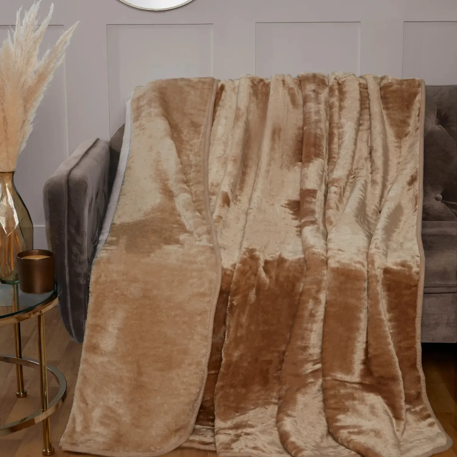 Dyed Mink Throw Blanket