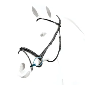 Equipe Rolled Flash Dressage Bridle