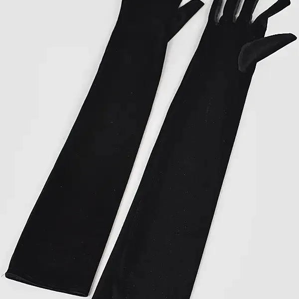 Fashion Collection, Velvet Long Opera Gloves