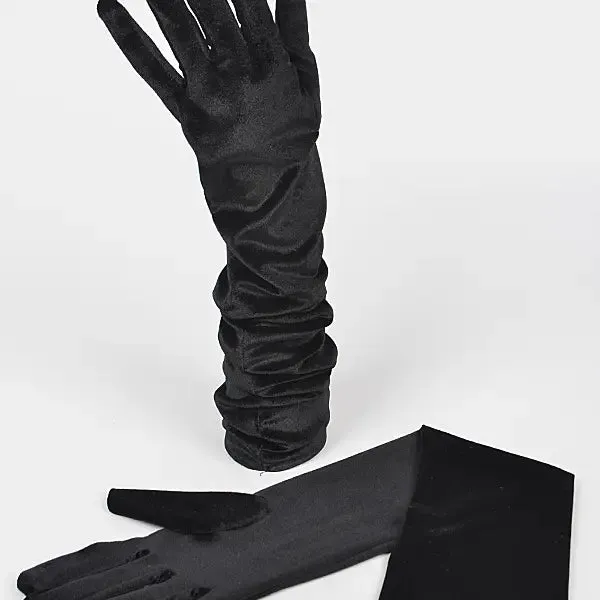 Fashion Collection, Velvet Long Opera Gloves