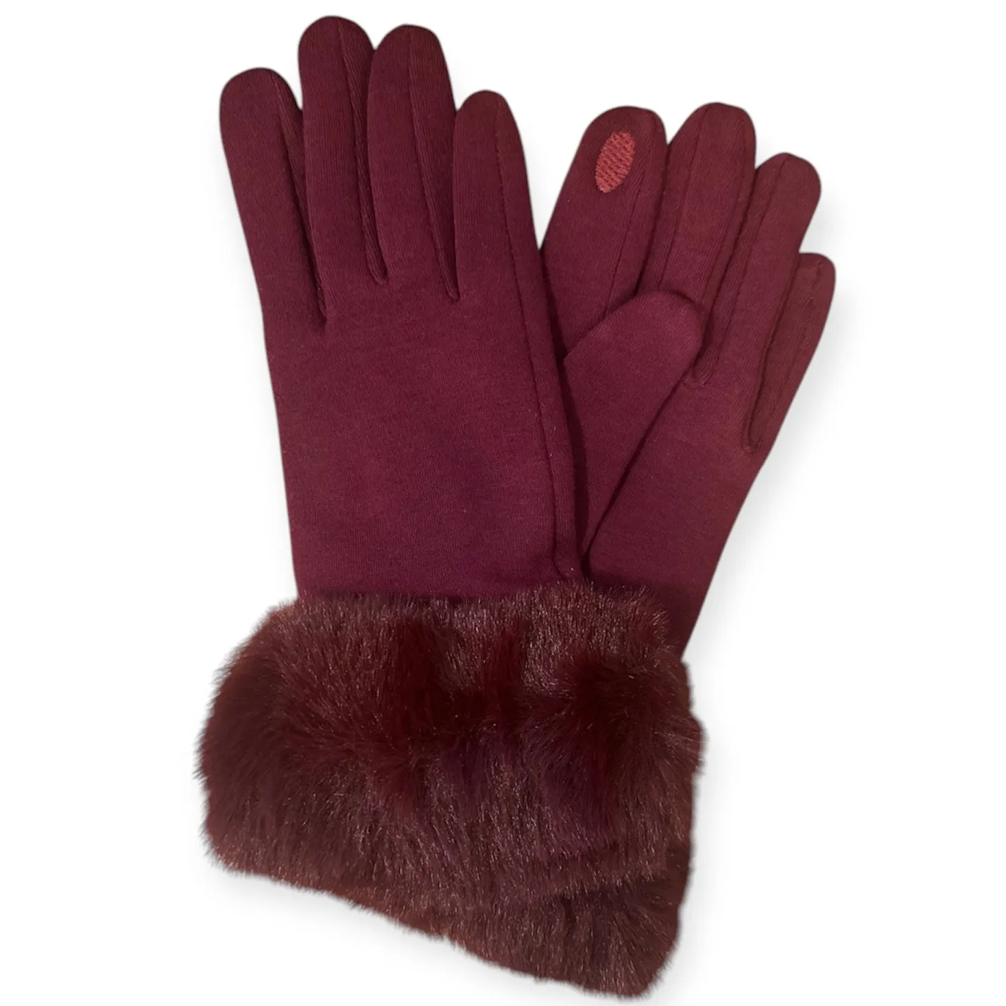 Faux Fur Cuff Gloves