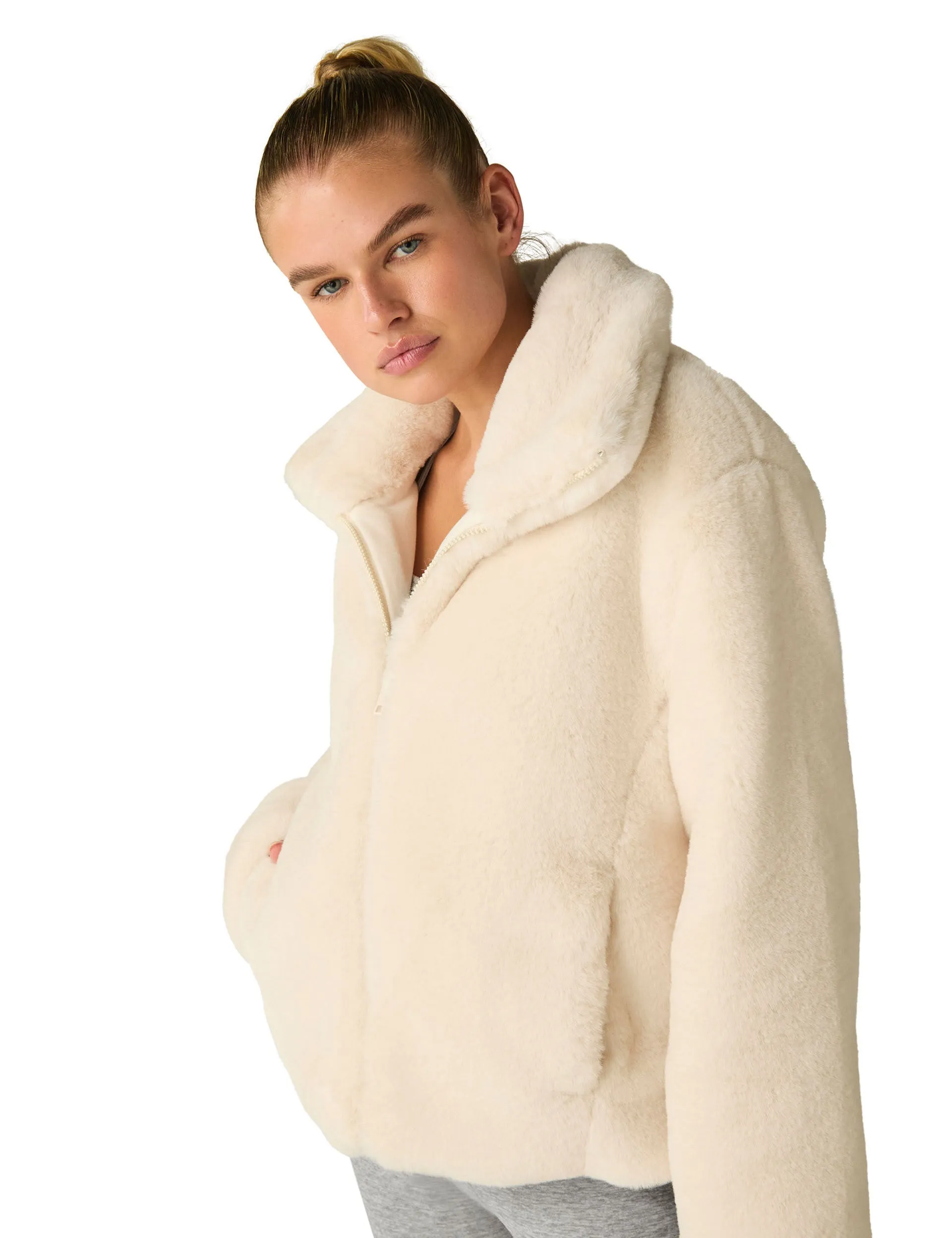 Faux Fur Jacket - Fresh Snow