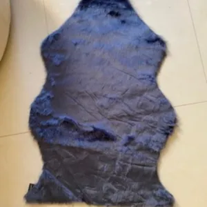 Faux Midnight Fur Sheep Skin Rug