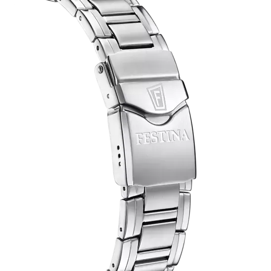 Festina Swiss Made Black Dial Stainless Steel Bracelet Men's Watch F20042/4