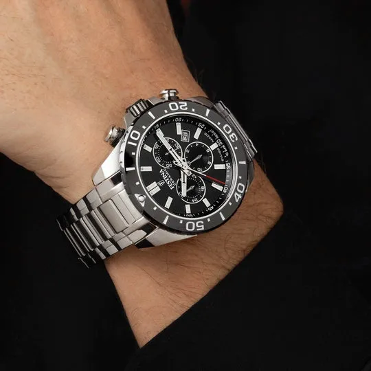 Festina Swiss Made Black Dial Stainless Steel Bracelet Men's Watch F20042/4