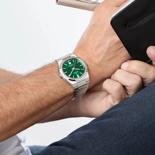 Festina Swiss Made Green Dial Stainless Steel Bracelet Men's Watch F20051/5