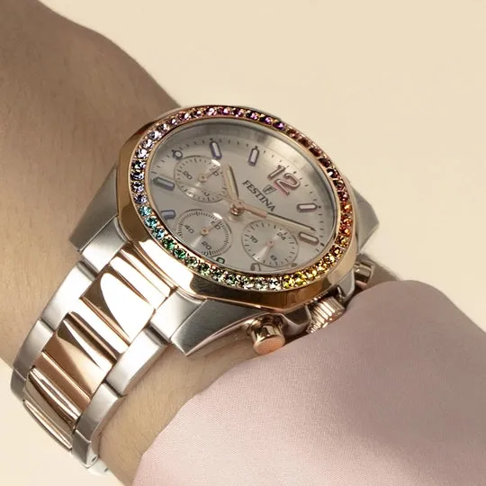 Festina White Dial Stainless Steel Women's Watch F20608/2