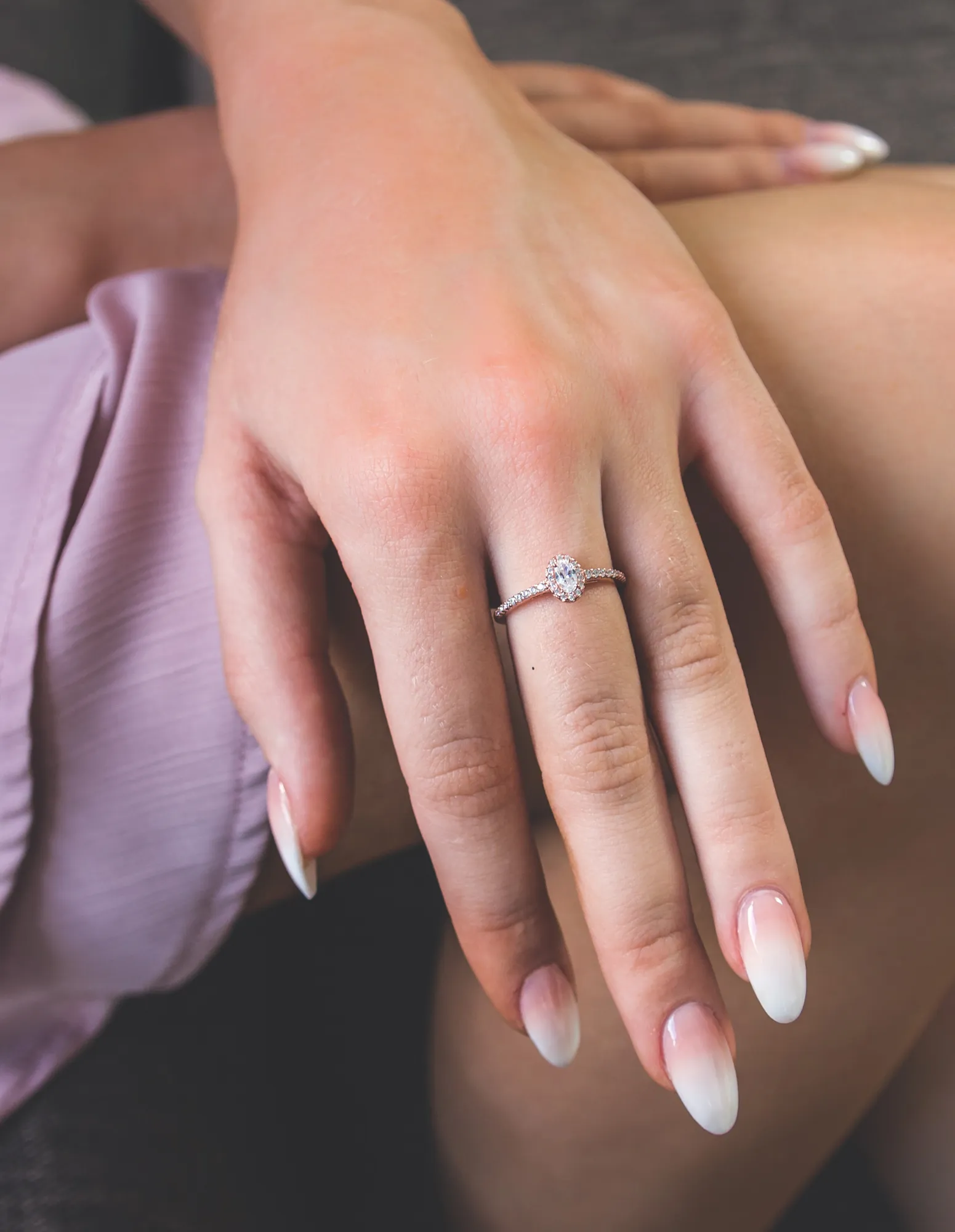 Georgini Aurora Glow Ring - Rose Gold
