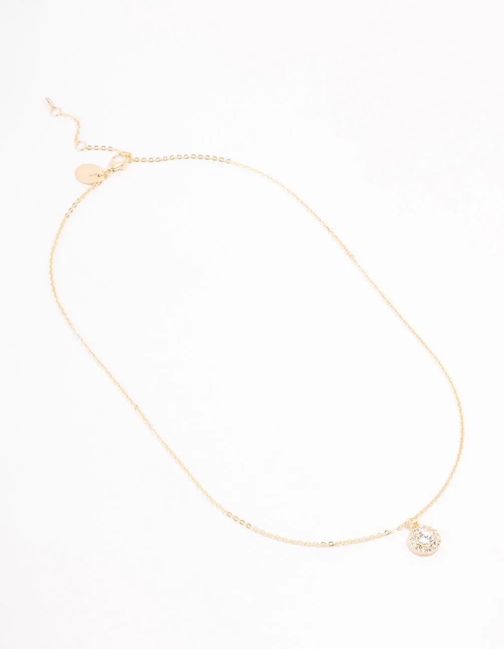 Gold Halo Bohemia  Czech Crystal Necklace