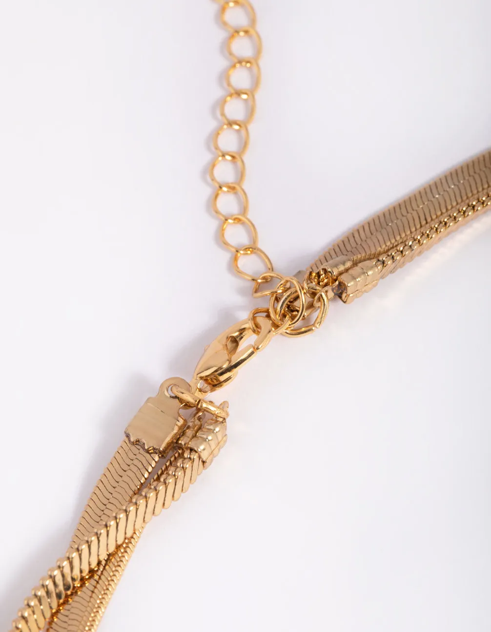 Gold Plated Snake Chain & Disc Necklace Pack