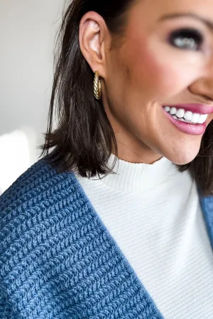 Gold Twist Hoop