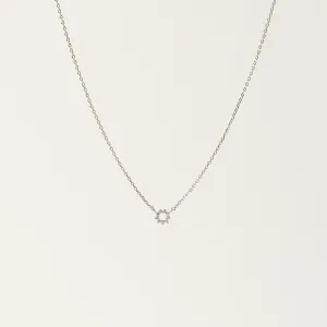 Halo Mini Necklace Silver