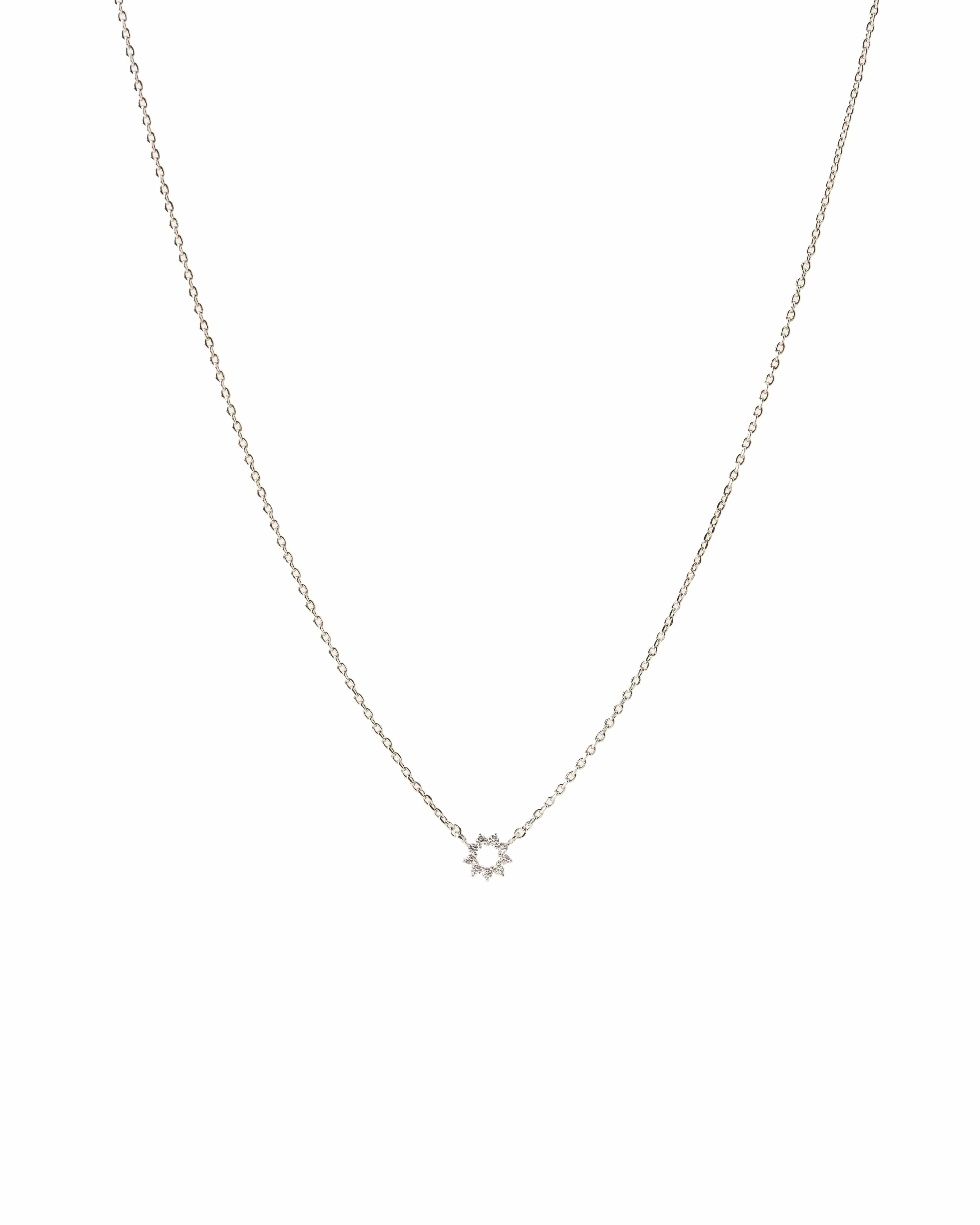 Halo Mini Necklace Silver