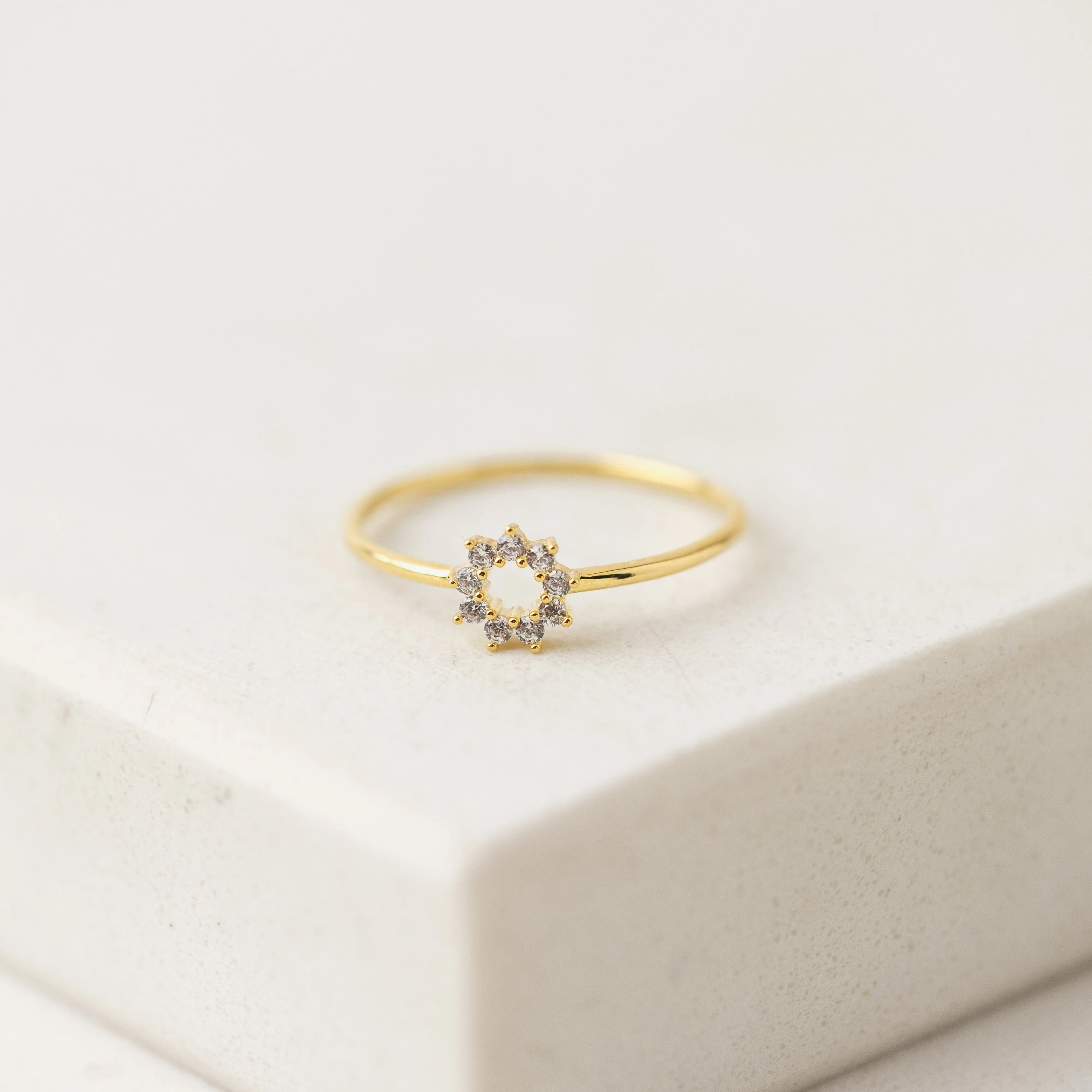 Halo Mini Ring Gold