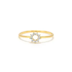 Halo Mini Ring Gold