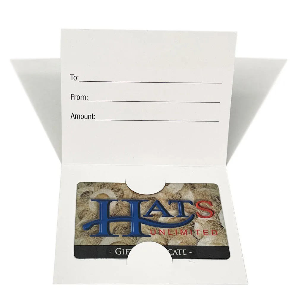 Hats Unlimited Gift Certificate